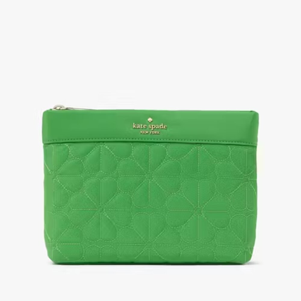 Kate Spade Green Cosmetic Bag